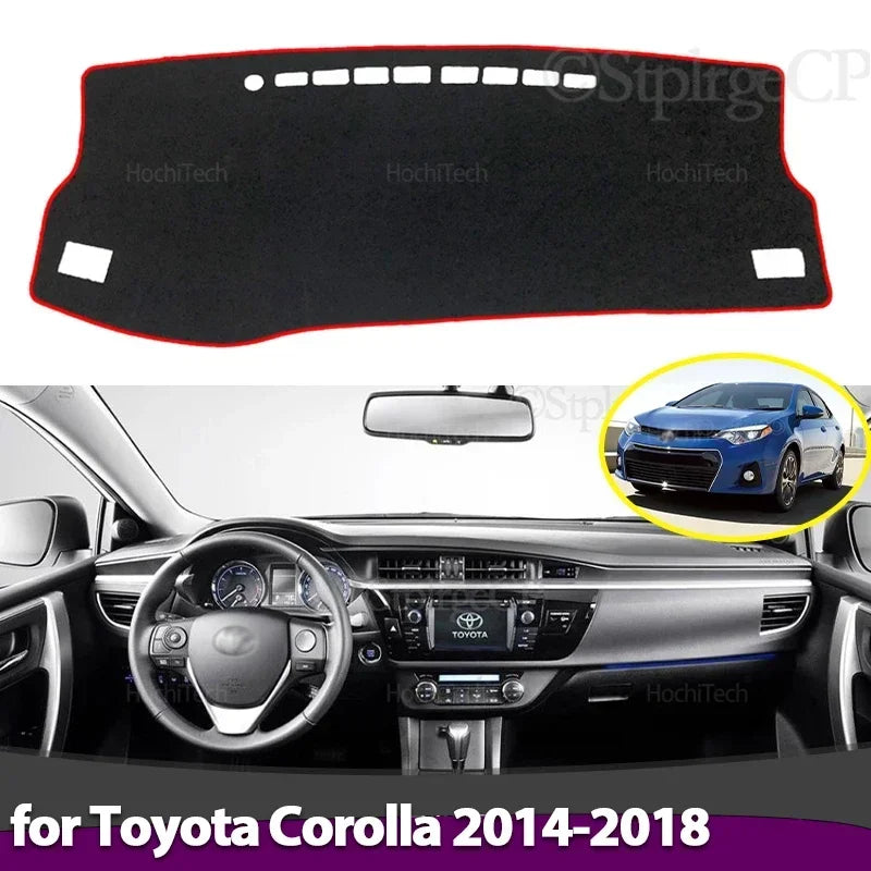 Anti-Slip Dashboard Cover Protective Pad Car Accessories Sunshade Carpet for Toy for Toyota Corolla E160 E170 - Automoti
