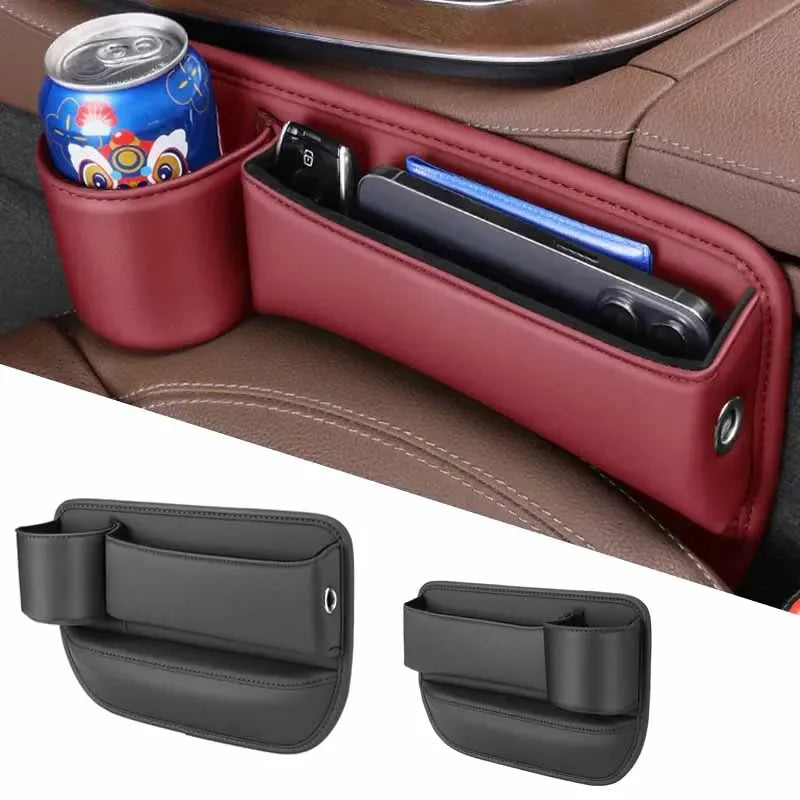 Multifunction Car Seat Gap Organizer Storage Box Pocket Universal Wallet Keys Card Cup Phone Hol - Automotive LED Light
