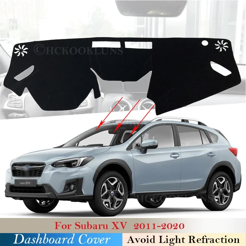 Dashboard Cover Protective Pad for Subaru XV 2018 2019 2020 Car Accessories Dash Board Sunshade  - Automotive LED Light