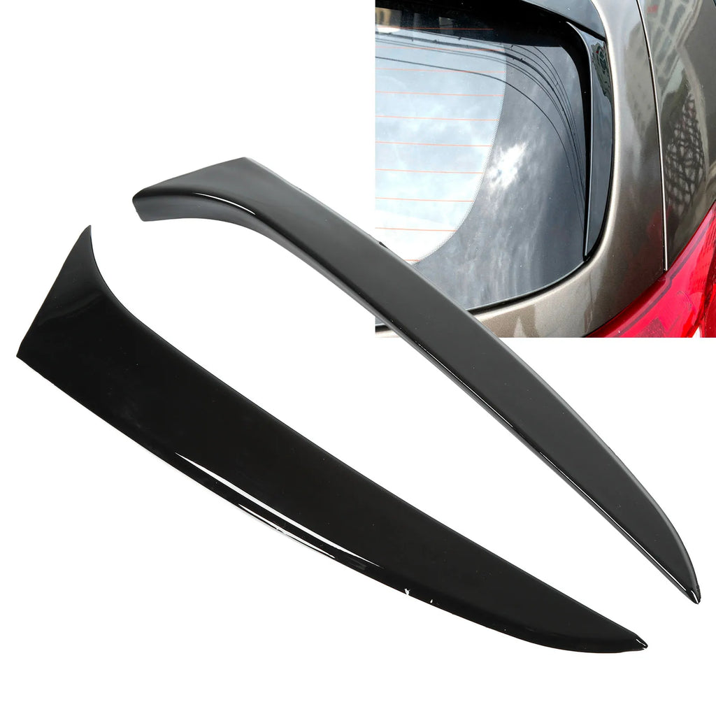 Car Rear Window Side Spoiler Gloss Black Rear Window Side Spoiler Wing Canard Splitter Replaceme - Automotive LED Light