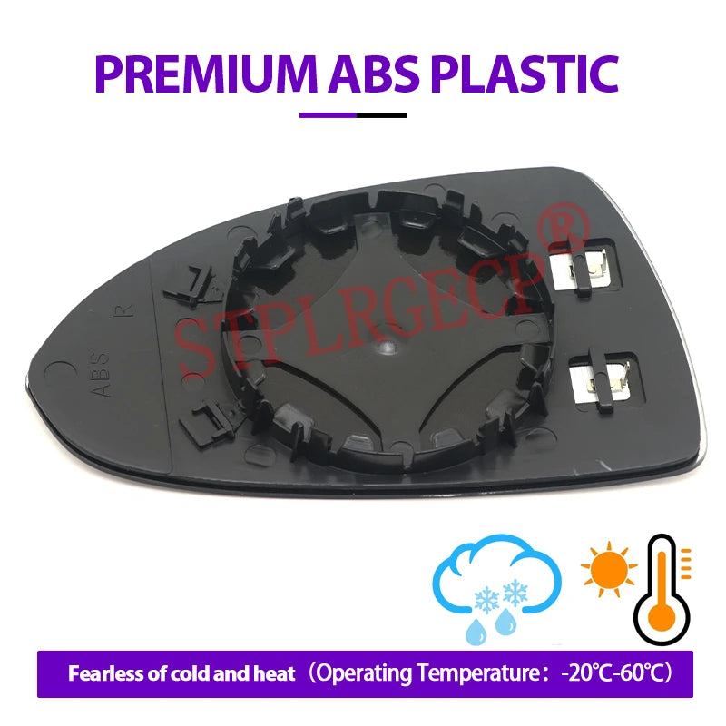 Stplrgecp Passenger Driver Side Left or Right Door Side Heated Wing Mirror Glass for Opel 2006-2019 - Automotive LED Lig