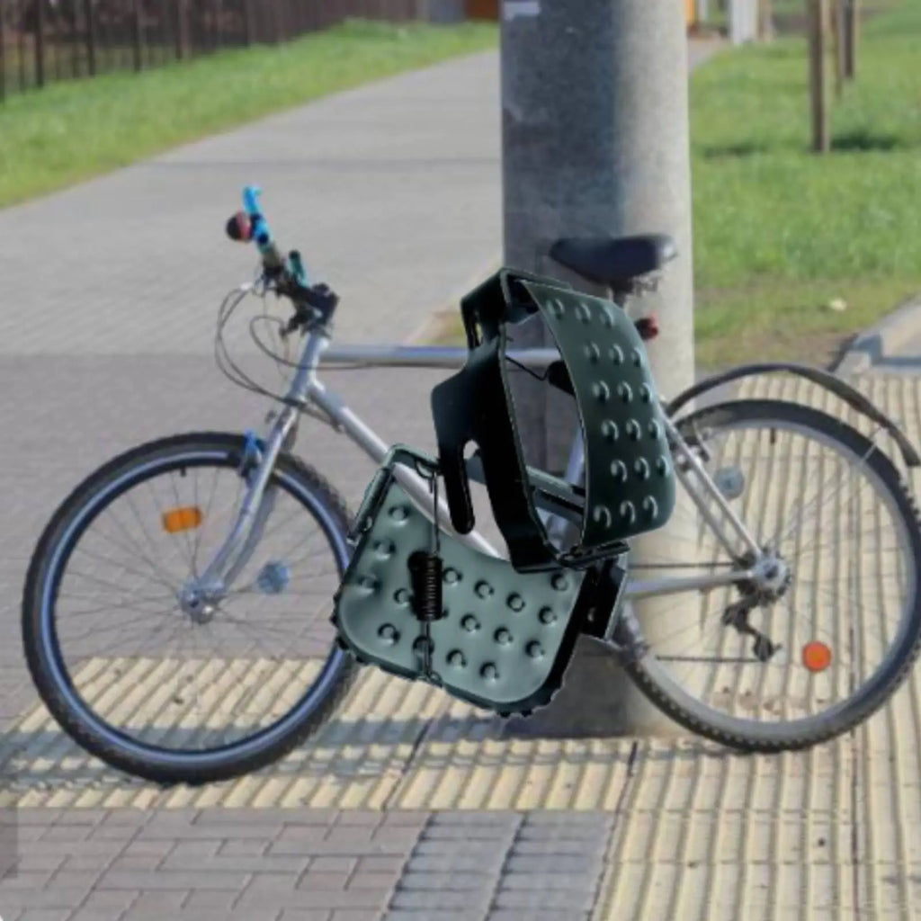 Folding Iron Bicycle Foot Pedal Rear Axle Anti Slip Bike Peg Comfortable Footrest for City Ridin - Automotive LED Light