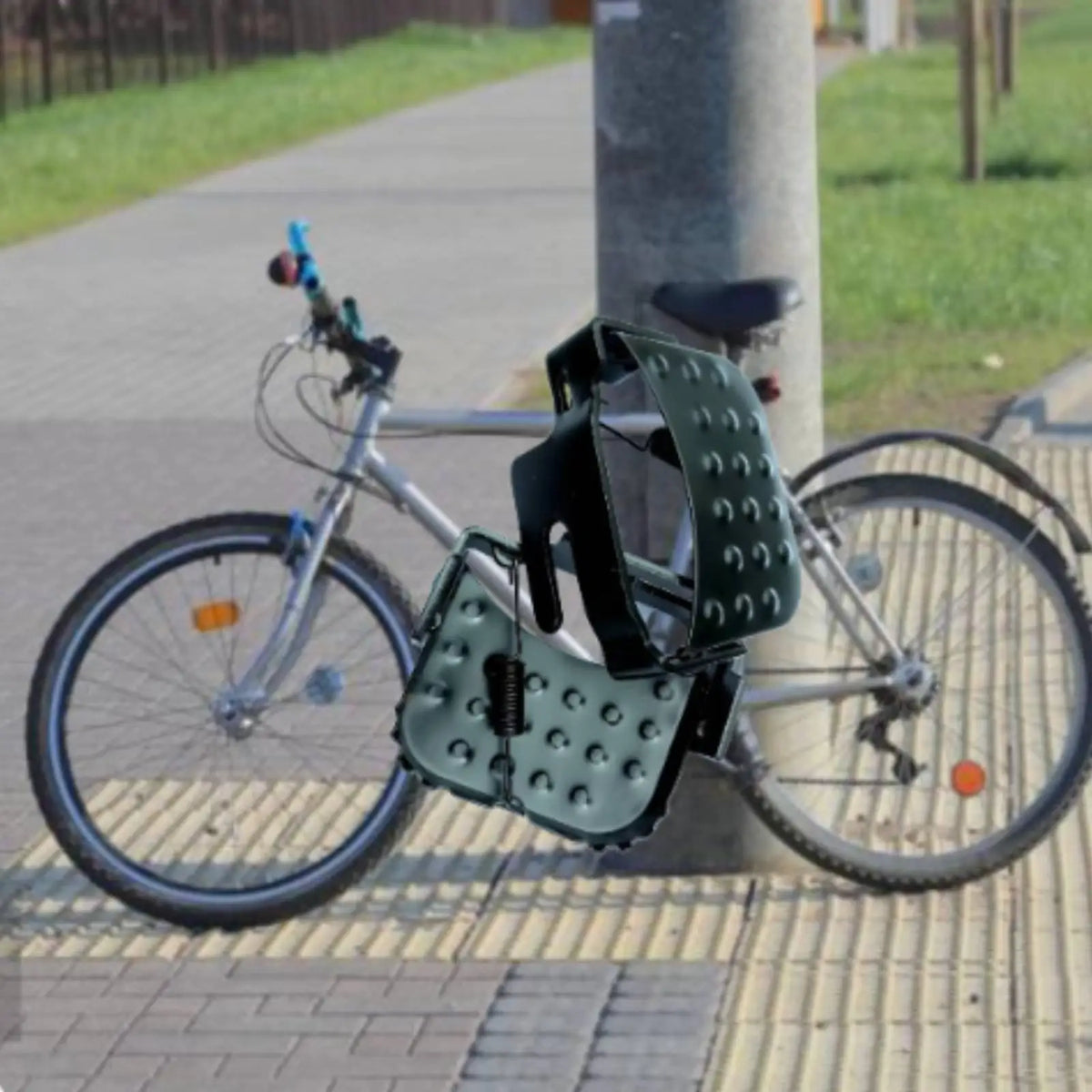 Folding Iron Bicycle Foot Pedal Rear Axle Anti Slip Bike Peg Comfortable Footrest for City Ridin - Automotive LED Light