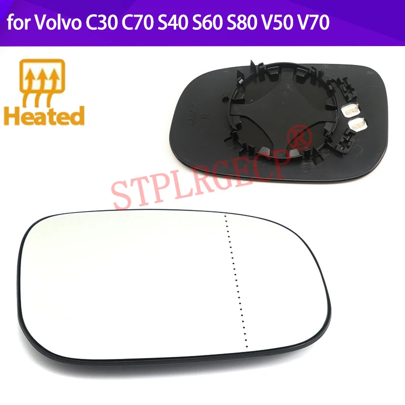 Stplrgecp Passenger Side Driver Side Left or Right Door Side Heated Wing Mirror  for Volvo V50 V70 S60 - Automotive LED