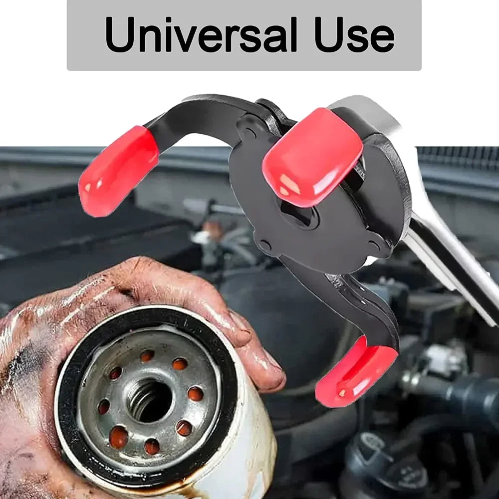 Universal 3 Jaw High Quality Oil Filter Remover Tool Cars Oil Filter Removal Tool Interface Spec - Automotive LED Light