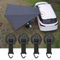 2/4pcs Car Tent Suction Cup Buckle Side Awning Anchors Outdoor Camping RV Van Accessory Secure H - Automotive LED Light