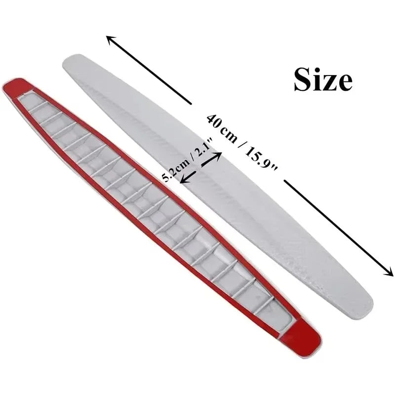 2pcs Car Bumper Protector Strip Guard Corner Protection Strips Scratch Protector Crash Anti Coll - Automotive LED Light
