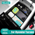 For Hyundai Tucson 2025 2026 Car Central Armrest Storage Box Organizer Container Tray Case Acces - Automotive LED Light