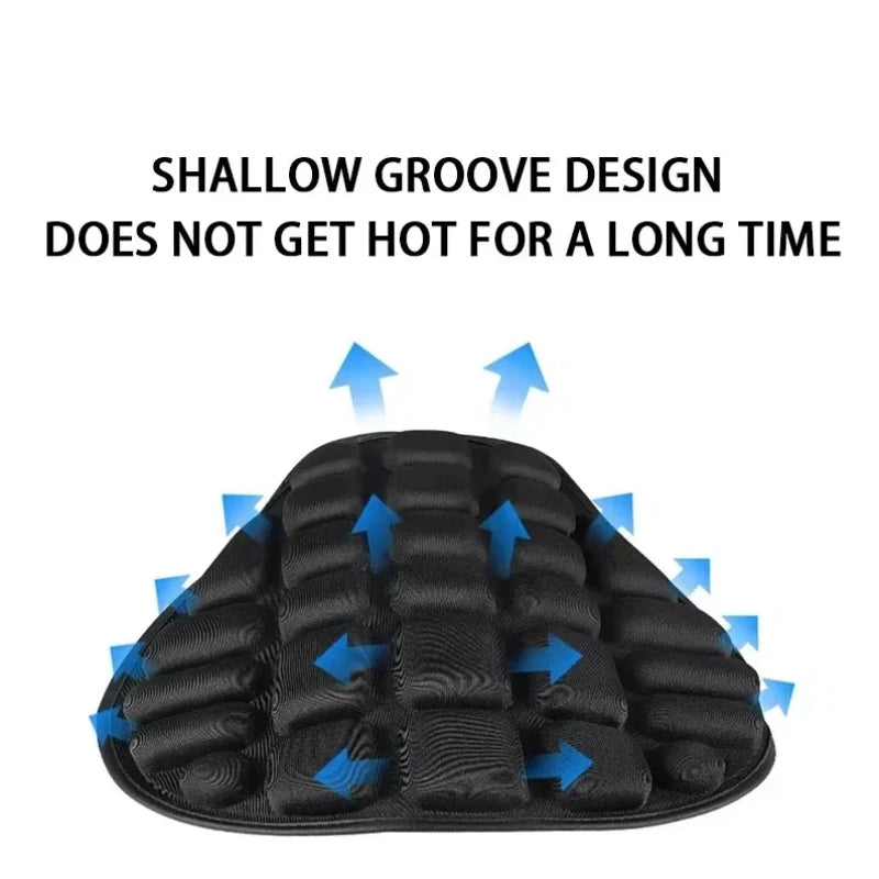 Motorcycle Seat Cushion Black Foam Soft Comfortable Breathable Seat Covers Mats Motorcycles Elec - Automotive LED Light