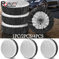 Fit 13-19inch 19-23inch Tyre Spare Storage Bags Car SUV Spare Tire Cover Case White Tire Wheel P - Automotive LED Light
