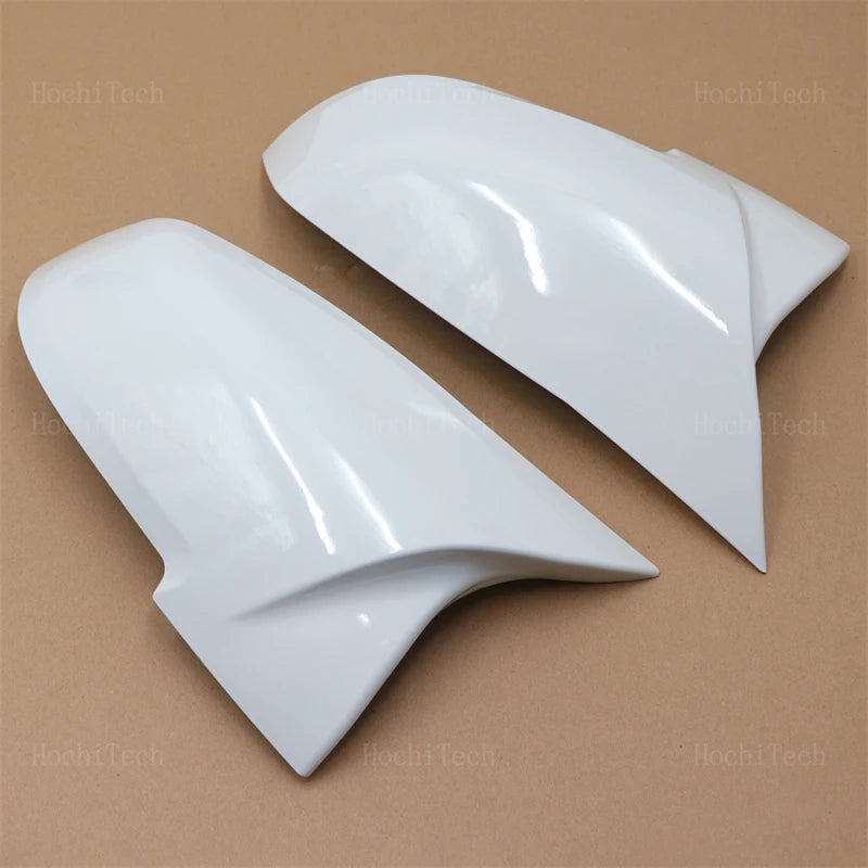 White Rearview Mirror Cap Wing Side Mirror Cover For BMW 1 2 3 3GT 4 X1 E84 M2 i for BMW F20 F22 F31 - Automotive LED Li
