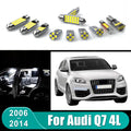 For Audi Q7 4L 2006 - 2014 18pcs Kit 12V Car LED Bulbs Interior Dome Lamp Glove  for Audi Q7 2006-2014 - Automotive LED