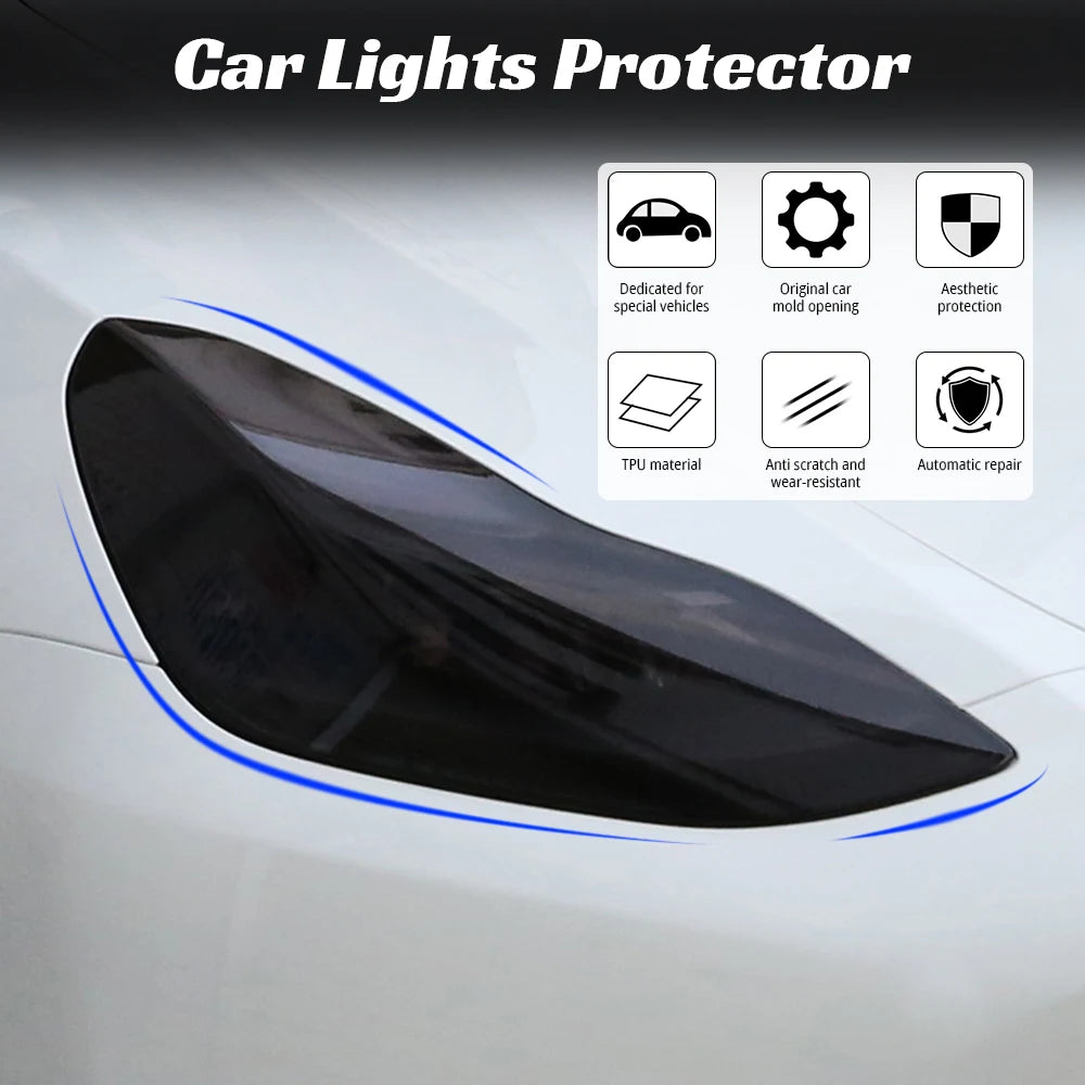 For Headlight Fog Rear Tail Lights Auto Modification Lamp Protector Protective Film For Tesla Mo - Automotive LED Light