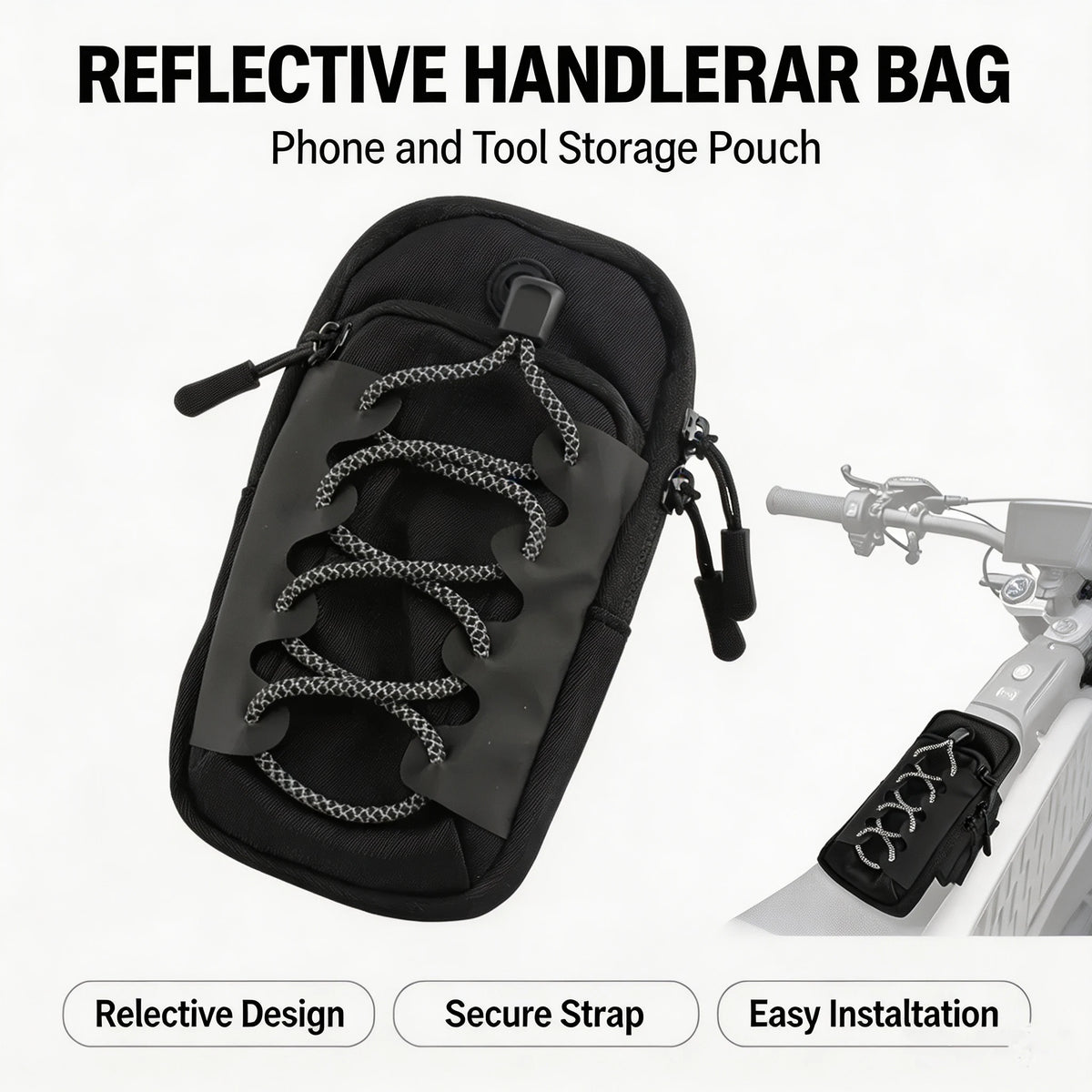 For Surron Light Bee X Reflective Night Safety Arm Bag Lightweight Off-Road Dirt Bike Motocross  - Automotive LED Light