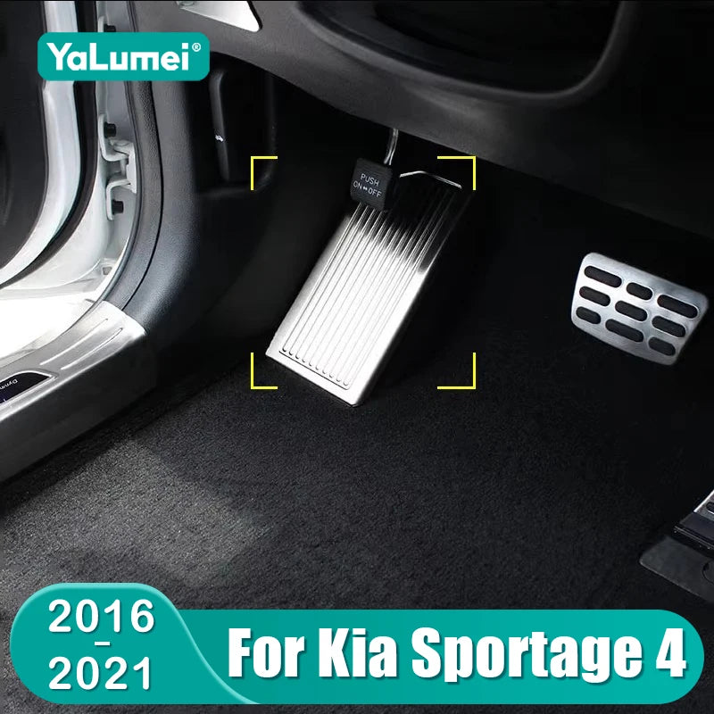 For Kia Sportage 4 QL 2016 2017 2018 2019 2020 2021 Stainless Steel Car Left Foot Rest Pedal Pla - Automotive LED Light