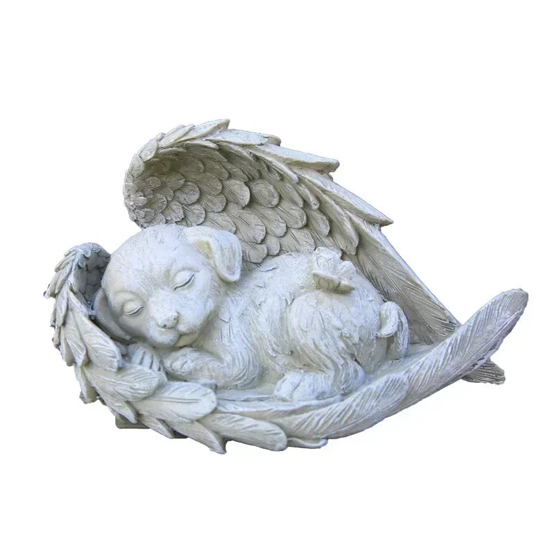 Pet Tombstone Dog Cat Tombstone Memorial Stone Personalized Memorial Stone Resin Statue Creative - Automotive LED Light