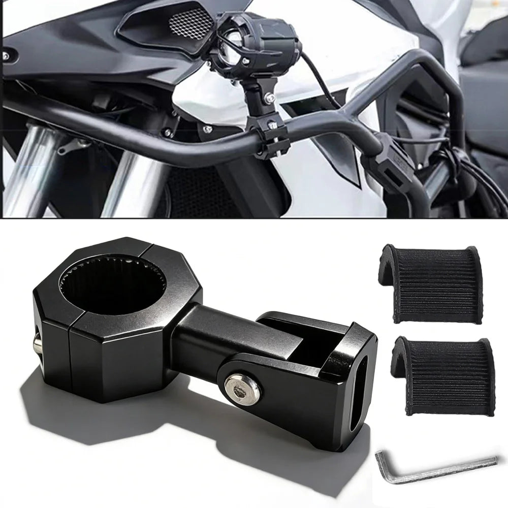 Motorbike Headlight Lamp Holder Support Adjustable Motorcycle Headlight Spotlight Mount Bracket  - LED Motorcycle Light