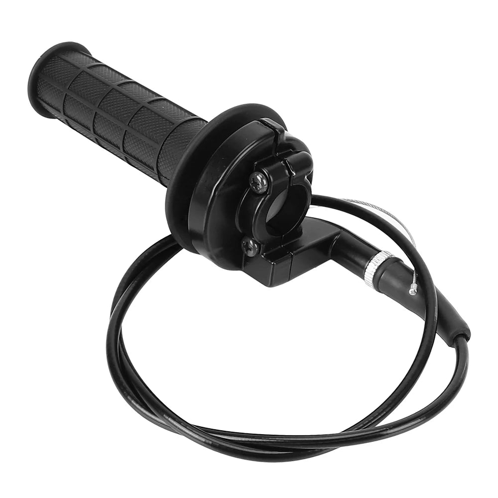 7/8" 22mm Motorcycle Grips Throttle Accelerator Universal Handle Grips and Cable Set Handle Bar  - Automotive LED Light