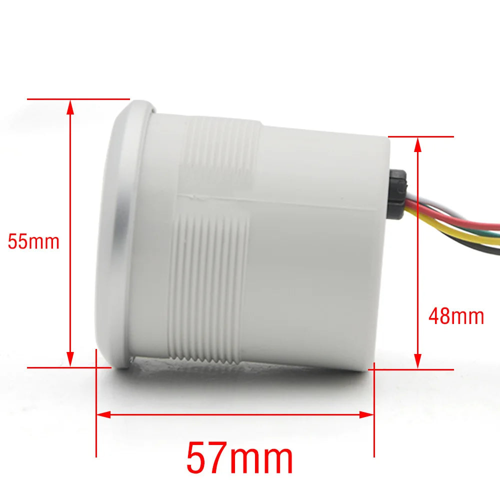 Car Digital Tachometer 2 Inch 52mm LED Tachometer Gauge Car Digital Meter 0-8000RPM with Blue Ba - Automotive LED Light