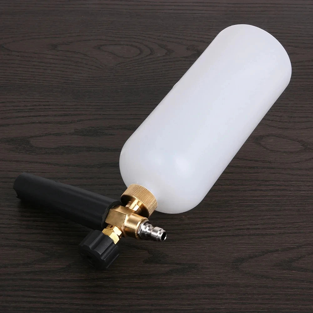 1L Car Cleaning Foam Gun 1/4 Quick Connector Adjustable High Pressure Soap Foamer Car Wash Press - Automotive LED Light
