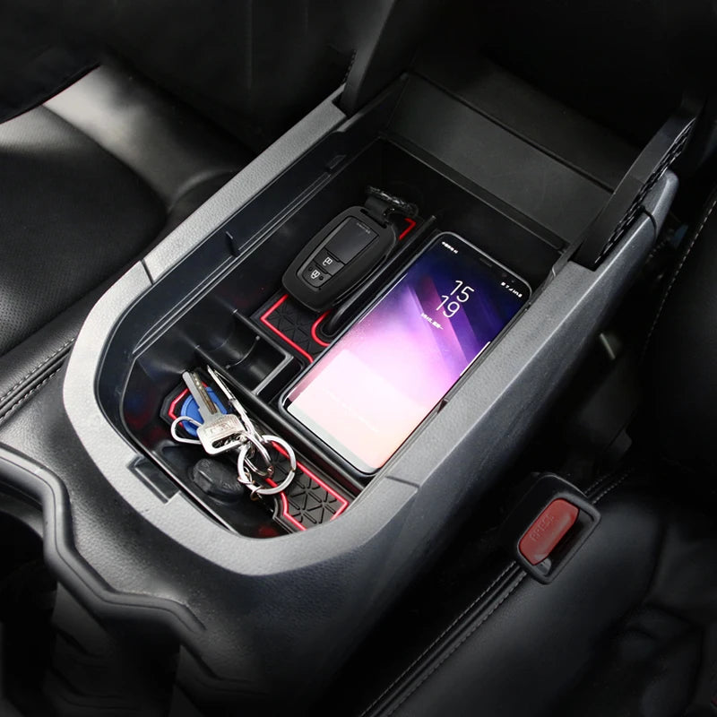 For Toyota RAV4 XA50 2019 2020 2021 2022 2023 2024 2025 Hybrid Car Armrest Storage Box Organizer - Automotive LED Light