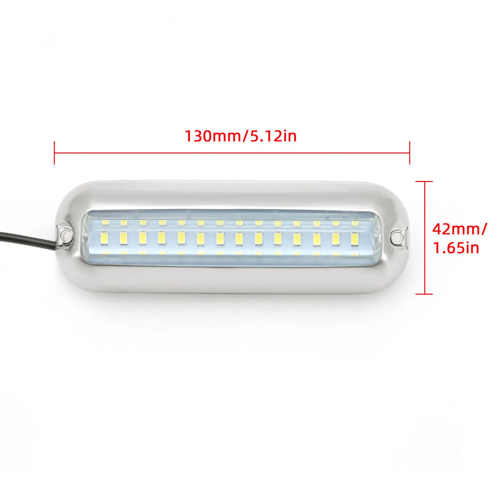 42 LED High Brightness Marine Light Yacht Underwater Light 12V Waterproof Stainless Steel Ship U - Automotive LED Light