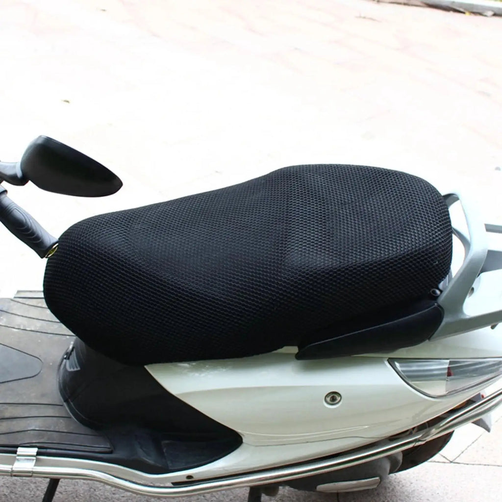 Anti Slip Motorcycle Seat Cushion Cover Net, 3D Mesh Protector for Easy to Install - Automotive LED Light