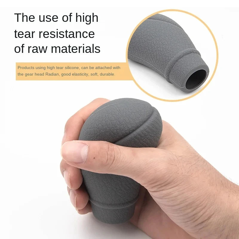 Universal Non-Slip Silicone Gear Shift Knob Cover Car Manual Transmission Protective Sleeve Auto - Automotive LED Light