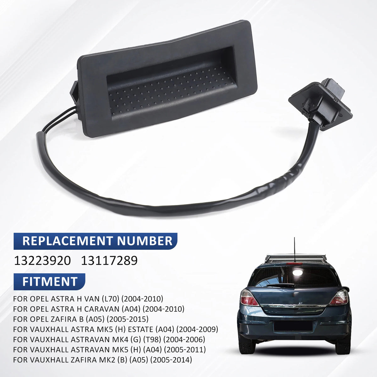 Rear Trunk Switch Open For Opel Astra H GTC L08 Tailgate Release Button Switch 1 for Opel L08 - Automotive LED Light