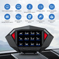 Car HUD P1 OBD2 Head Up Display On Board Computer Clock Slope Meter GPS Y03 Spee for OBD2 Y03 P1 - Automotive LED Light