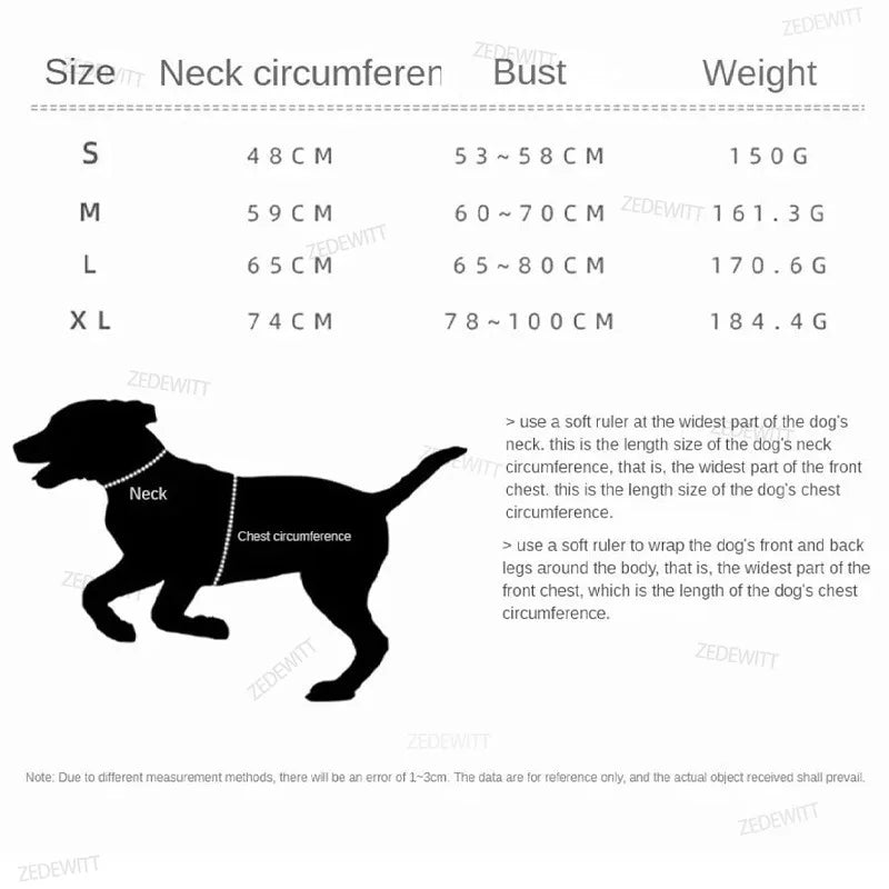 For Large Outdoor Dogs Tactical Anti Pull Harness 1000D Nylon Adjustable Training Vest Equipped  - Automotive LED Light