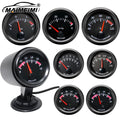 Car Gauge Racing Water Temp Oil Temp Air fuel ratio Fuel Volts 52mm 2 Inch With Sensor Red Point - Automotive LED Light