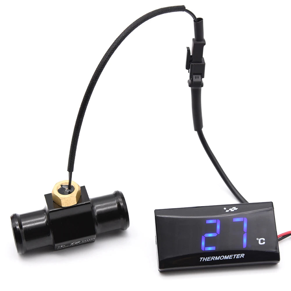 Mini Meter Thermometer Motorcycle KOSO Water Temperature Gauge for XMAX300 CB400 MT 07 09 + Koso - Automotive LED Light