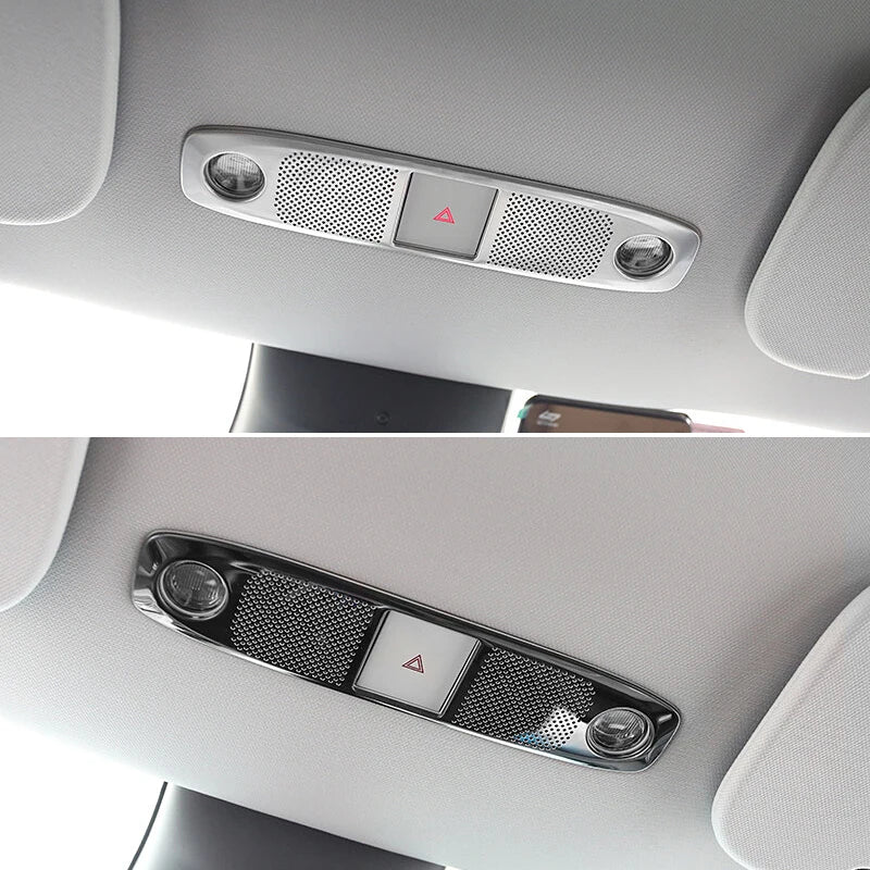 For Tesla Model Y 2021 2022 2023 2024 Car Front Interior Dome Reading Lamp Cover Horn Speaker Tr - Automotive LED Light