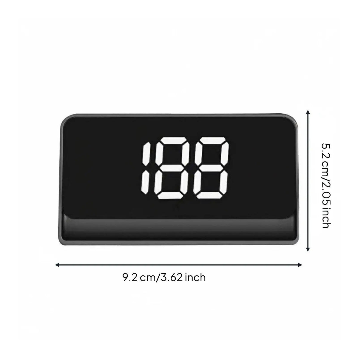 Universal HUD Miles per Hour / KM/H Switchable Digital Car Speedometer Compact - Automotive LED Light