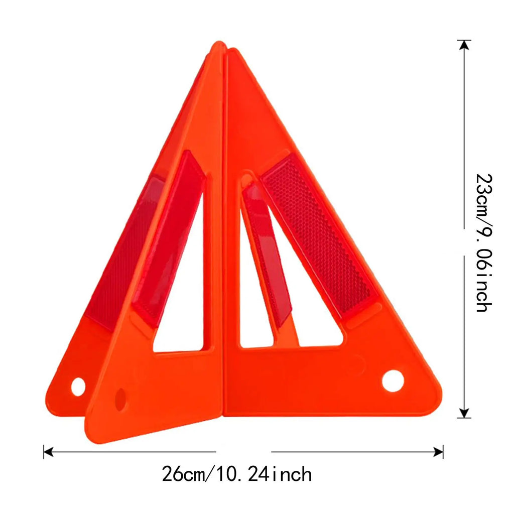 Emergency Warning Triangle Practical Early Warning Sign Emergency Triangle for Breakdown Roadsid - Automotive LED Light