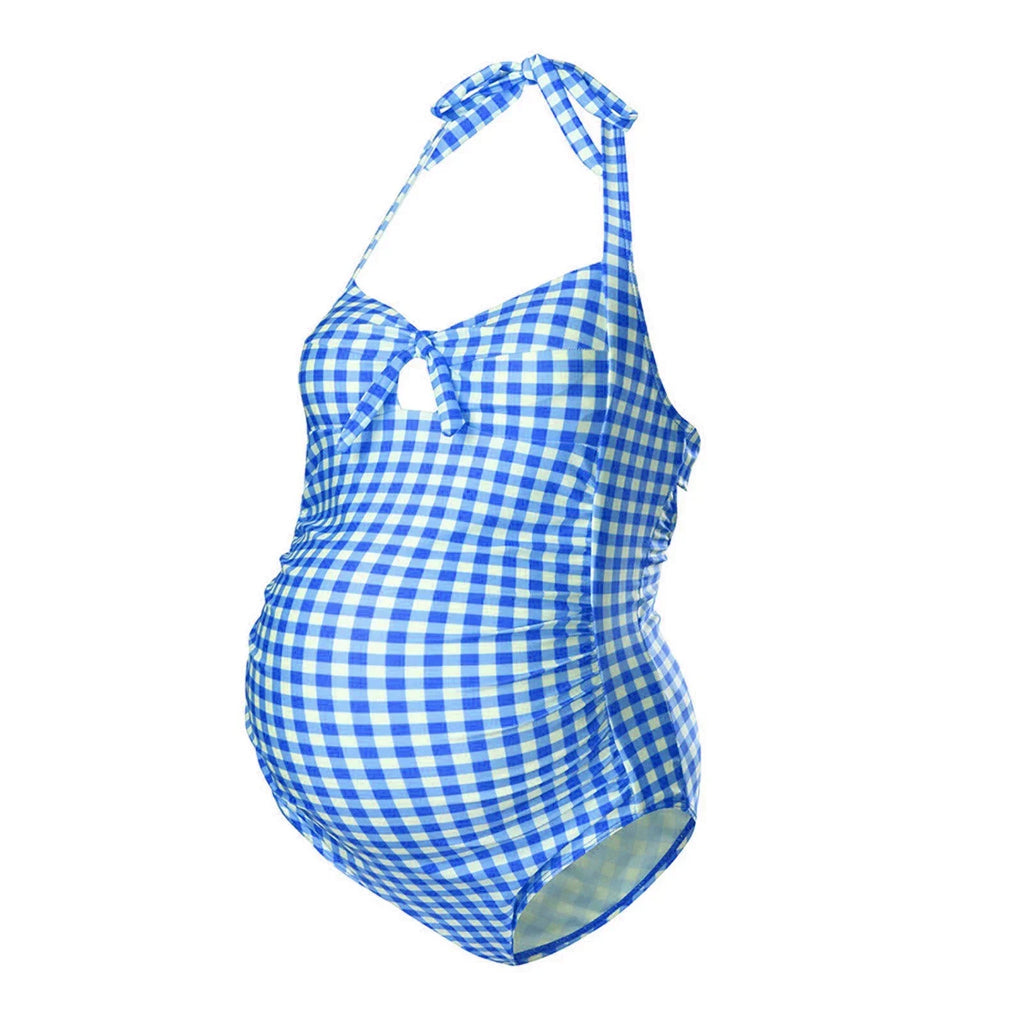 2025 Summer Maternity Swimwear Women Lattice Printed Summer Bikini Swimsuit Maternity Tankinis B - Automotive LED Light