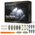 For Skoda 2019-2022 9PCS LED Interior Light Kit Canbus Error Free Dome Map Trunk Footwell Door Lights | AUTOGLOWLED