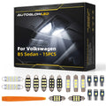 For Volkswagen Passat B5 Sedan 1996-2005 15PCS LED Interior Light Kit Dome Map Trunk Footwell Door Canbus Error Free | AUTOGLOWLED