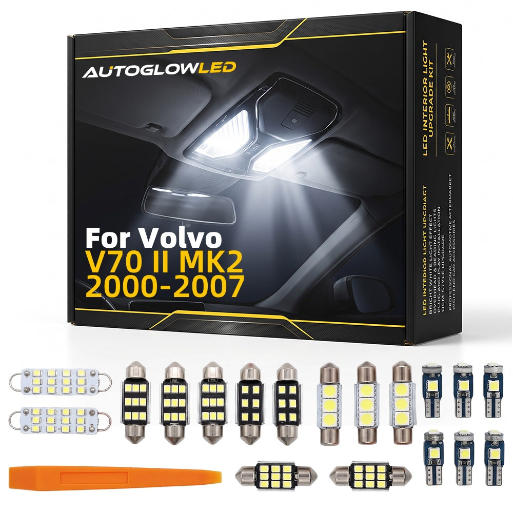 For Volvo V70 II MK2 2000-2007 0-Piece LED Interior Light Kit Canbus Error Free | AUTOGLOWLED
