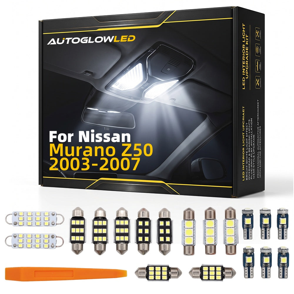 AutoGlowLED LED Interior Light Kit for Nissan Murano Z50 2003-2007