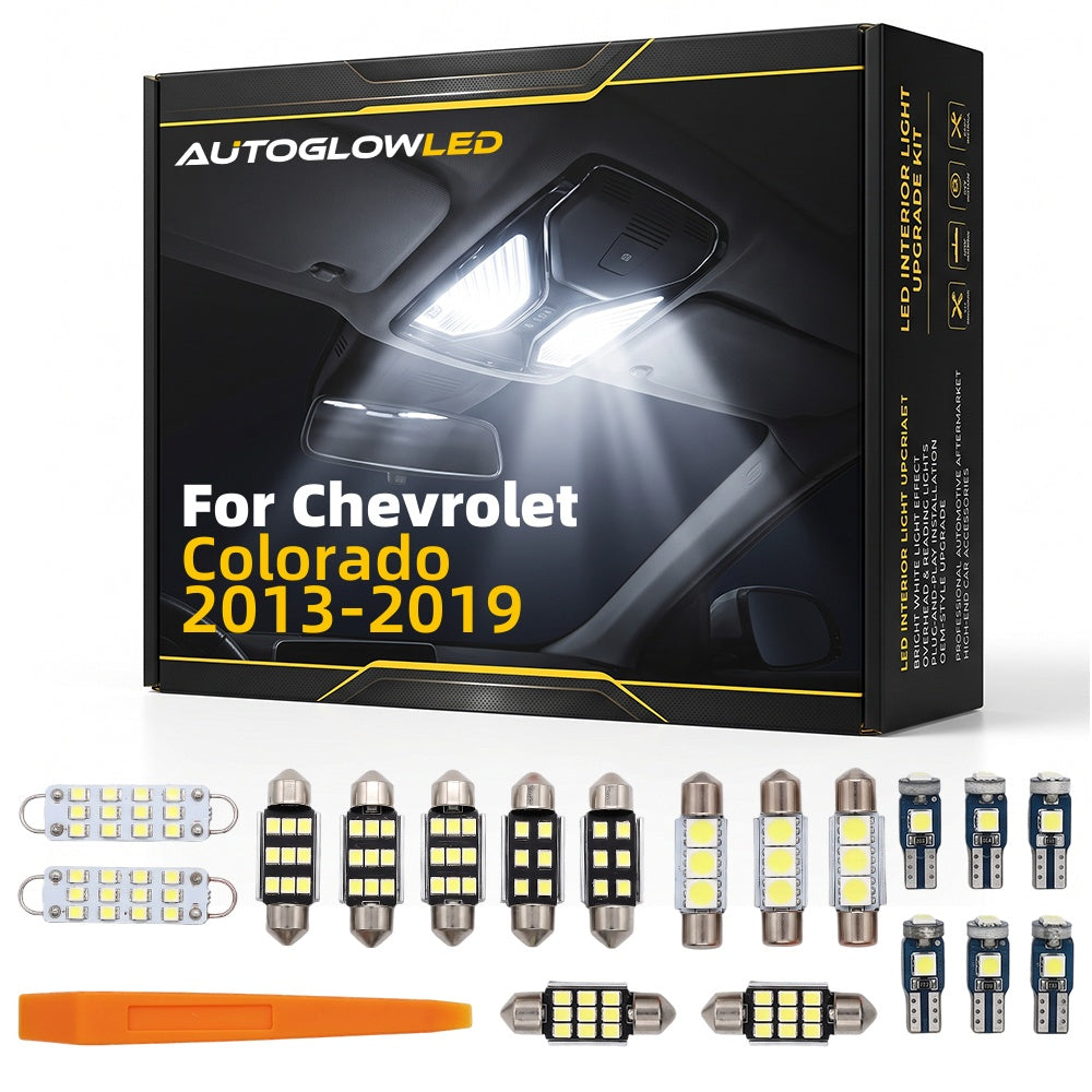 AutoGlowLED LED Interior Light Kit for Chevrolet Colorado 2013-2019