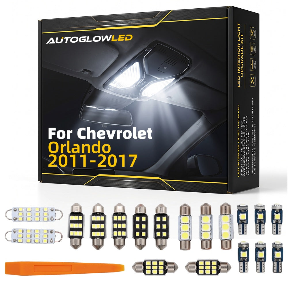 AutoGlowLED LED Interior Light Kit for Chevrolet Orlando 2011-2017
