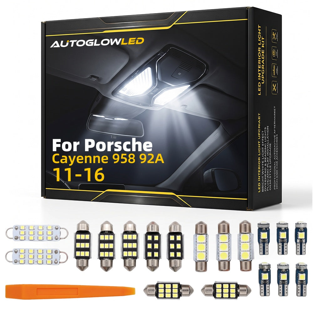AutoGlowLED LED Interior Light Kit for Porsche Cayenne 958 92A 11-16