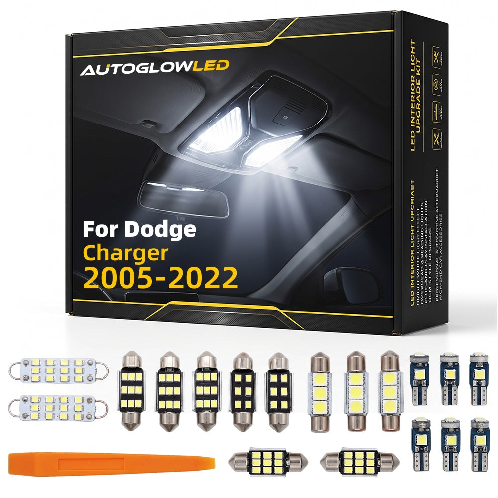 AutoGlowLED LED Interior Light Kit for Dodge Charger 2005-2022