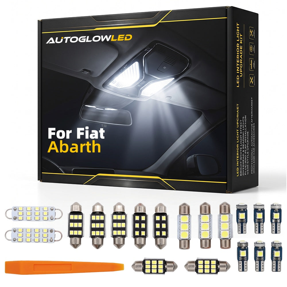 AutoGlowLED LED Interior Light Kit for Fiat Abarth