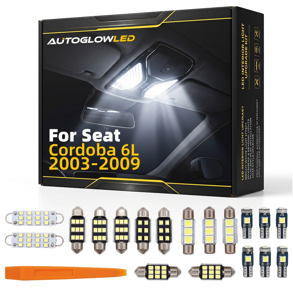 AutoGlowLED LED Interior Light Kit for Seat Cordoba 6L 2003-2009