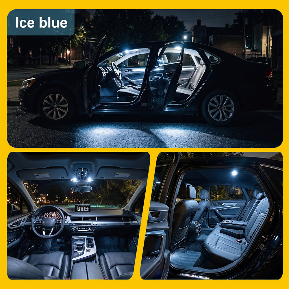 For BMW E39 Sedan 1995-2003 19PCS LED Interior Light Kit Canbus Error Free Dome Map Trunk Footwell Door | AUTOGLOWLED
