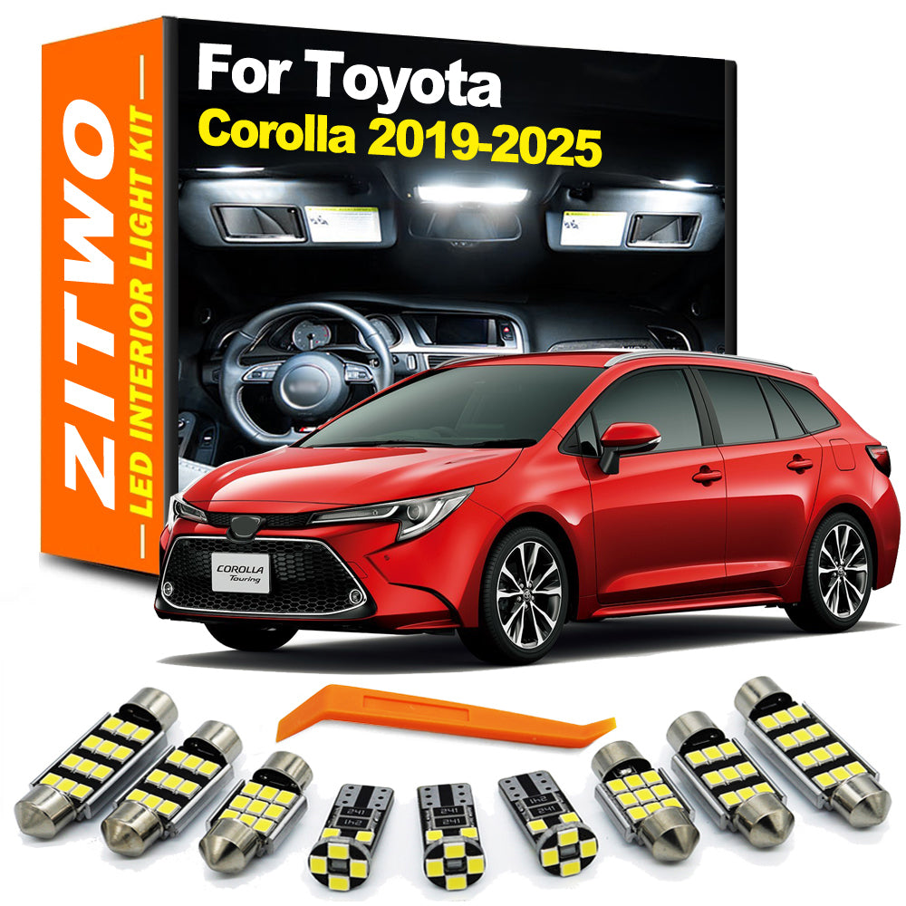 AutoGlowLED 11-Piece LED Interior Light Kit for Toyota Corolla 2019-2025