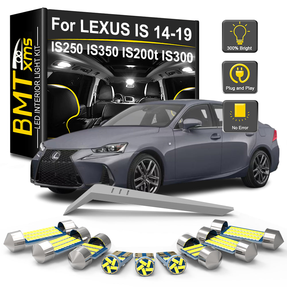 AutoGlowLED Canbus LED Interior Light Kit for Lexus IS 2014-2019
